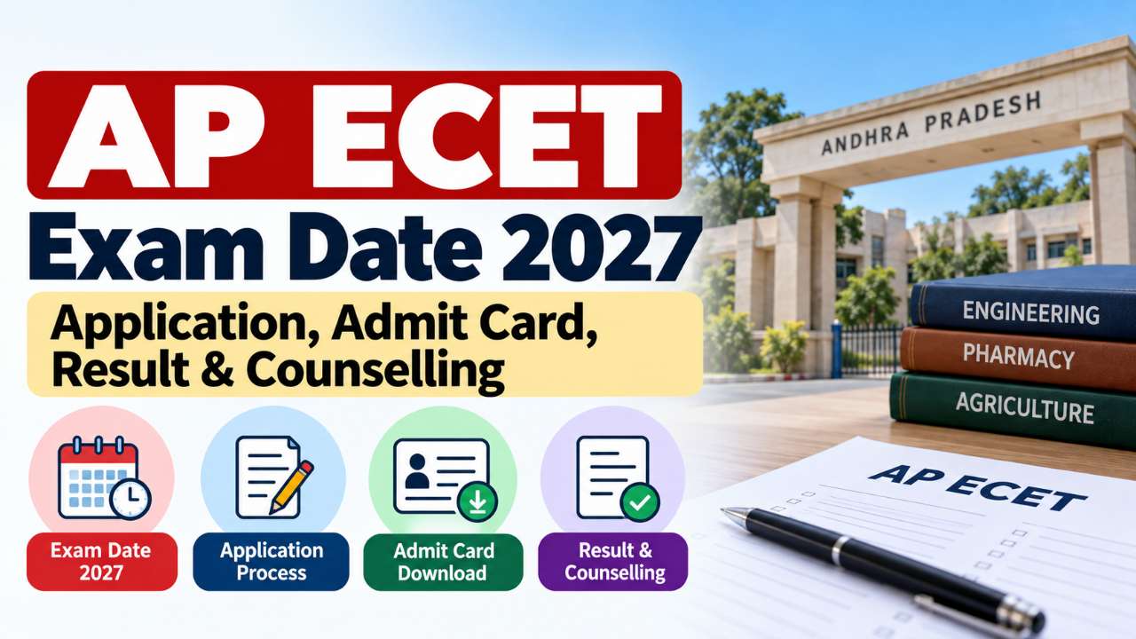 AP ECET Exam Date 2027: Application, Admit Card, Result & Counselling