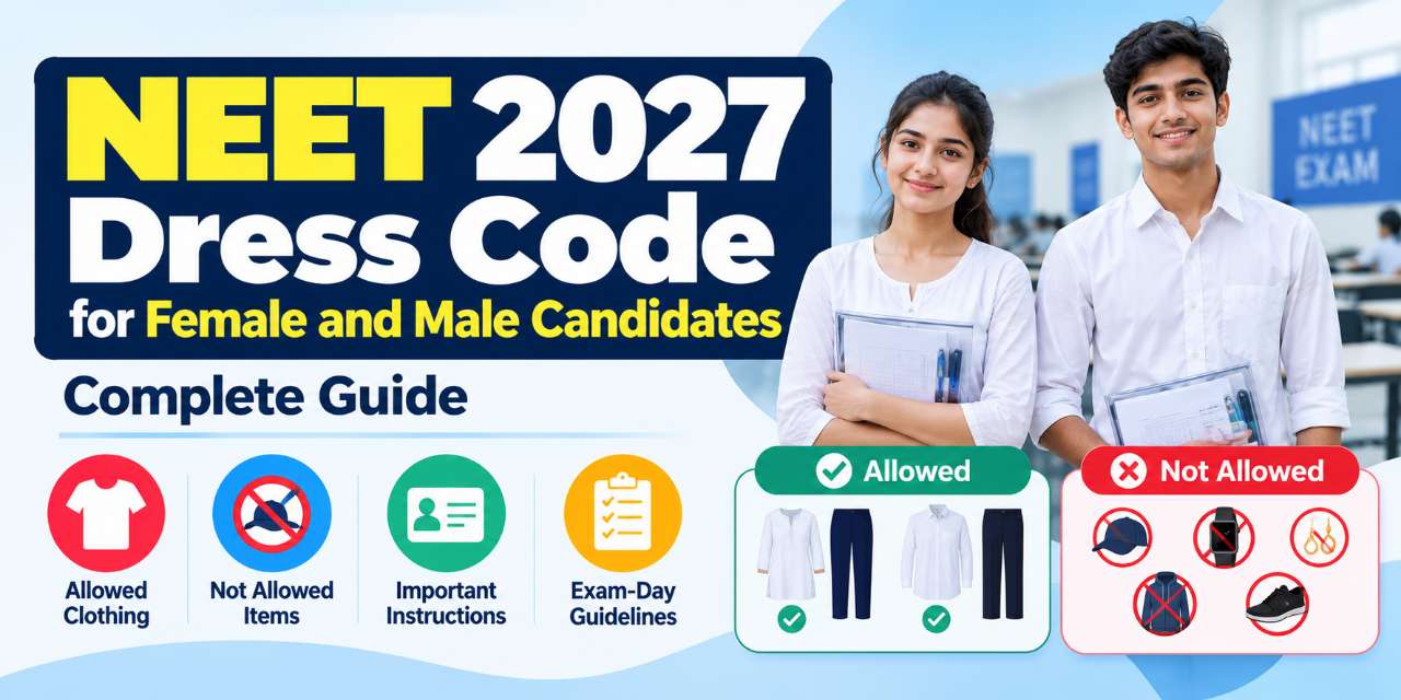 NEET 2027 Dress Code for Female and Male Candidates: Complete Guide