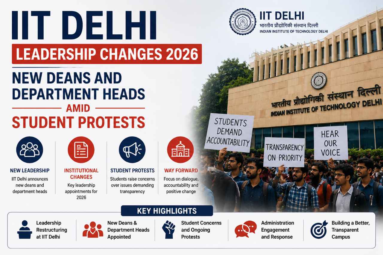 IIT Delhi Leadership Changes 2026: New Deans and Department Heads Amid Student Protests