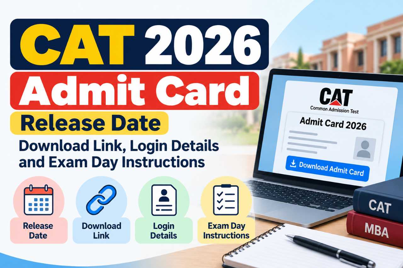 CAT Admit Card 2026 Release Date: Download Link, Login Details and Exam Day Instructions