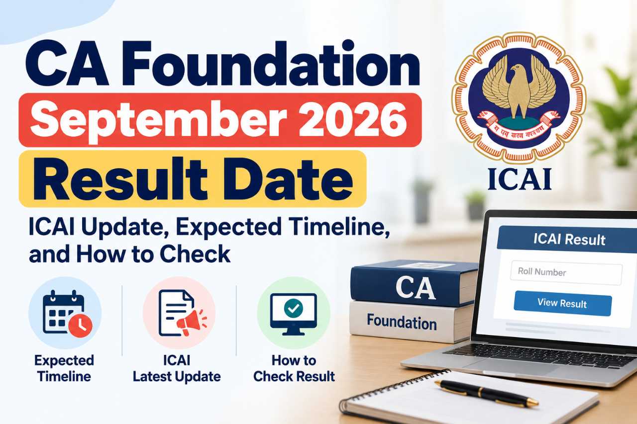 CA Foundation September 2026 Result Date: ICAI Update, Expected Timeline, and How to Check