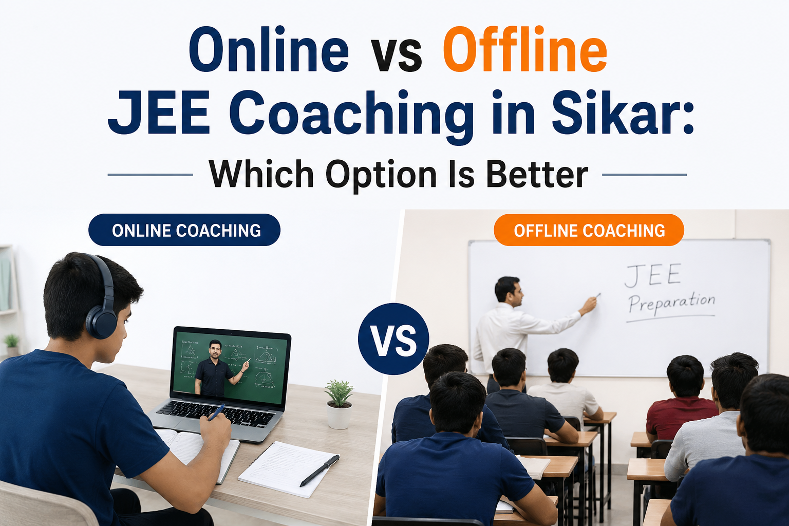 Online vs Offline JEE Coaching in Sikar: Which Option Is Better