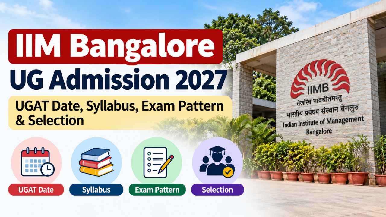IIM Bangalore UG Admission 2027: UGAT Date, Syllabus, Exam Pattern & Selection
