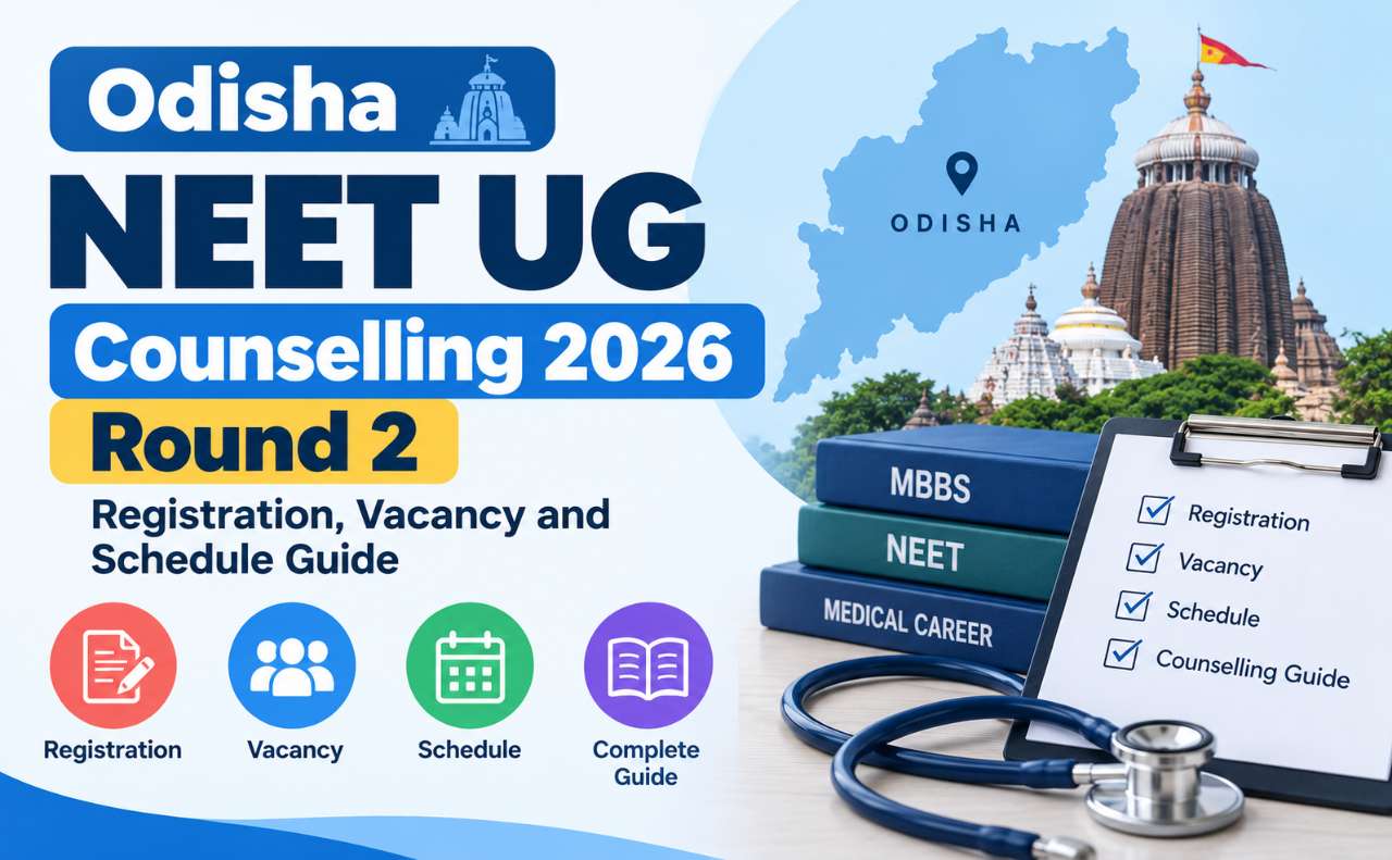 Odisha NEET UG Counselling 2026 Round 2: Registration, Vacancy and Schedule Guide