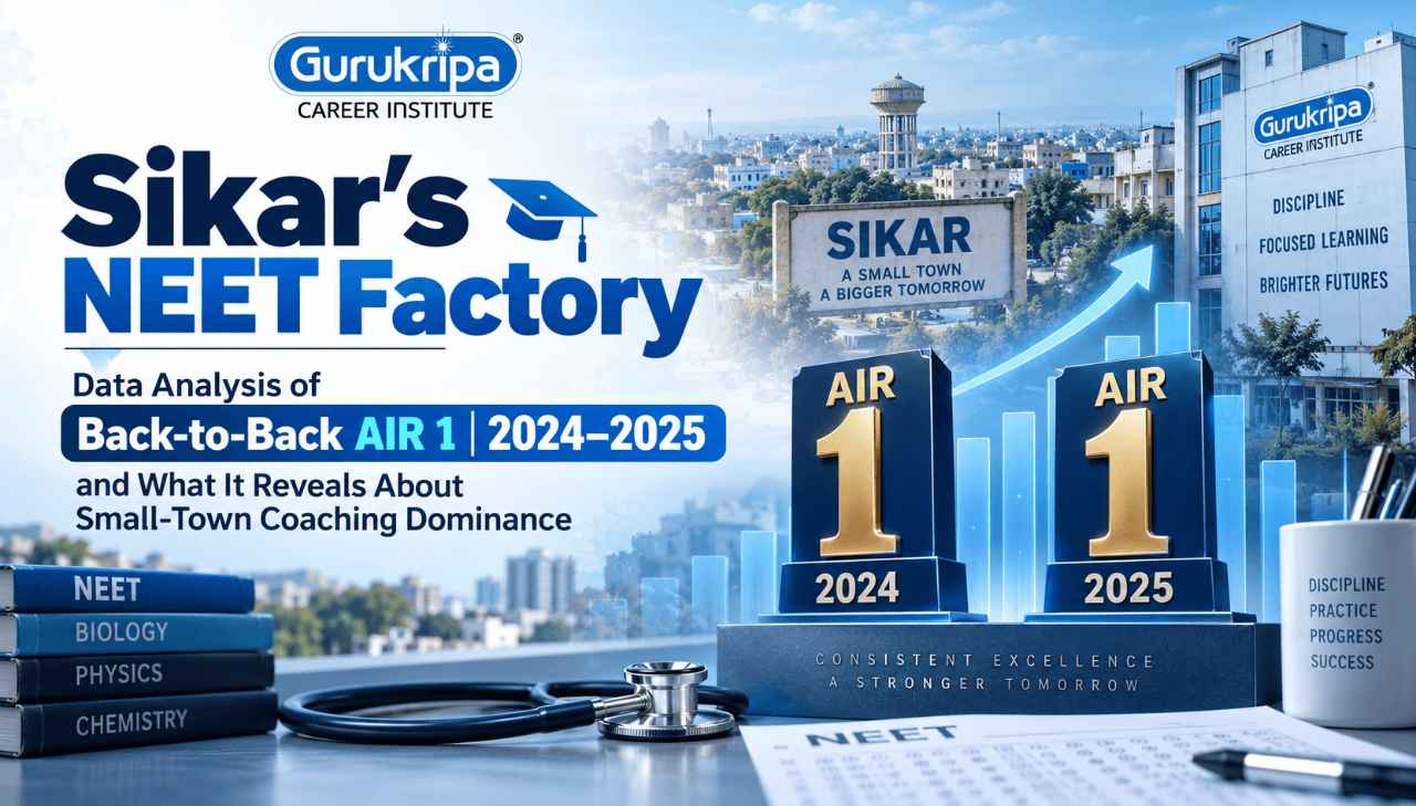 Sikar's NEET Coaching: Data Analysis of Back-to-Back AIR 1 Results (2024-2025) and What It Reveals About Small-Town Coaching Dominance