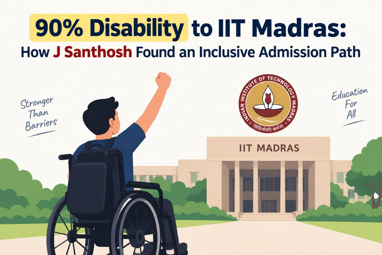 90% Disability to IIT Madras: How J Santhosh Found an Inclusive Admission Path