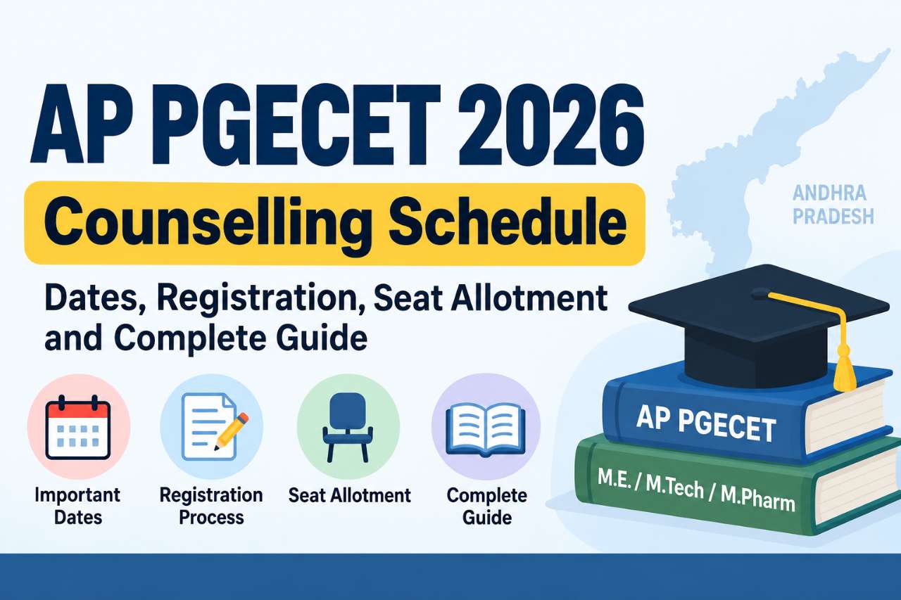 AP PGECET 2026 Counselling Schedule: Dates, Registration, Seat Allotment and Complete Guide