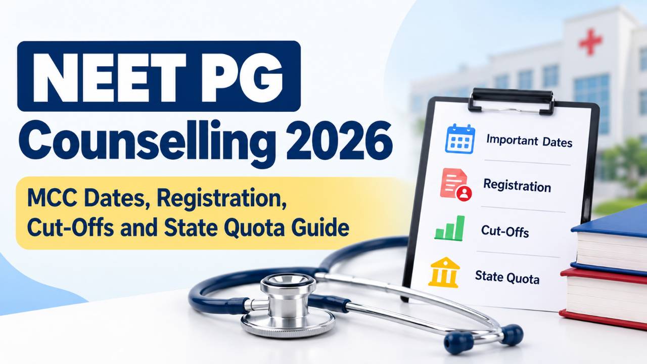 NEET PG Counselling 2026: MCC Dates, Registration, Cut-Offs and State Quota Guide