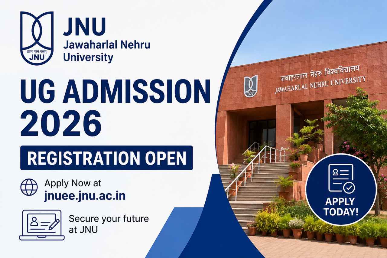 JNU UG Admission 2026 Registration Open at jnuee.jnu.ac.in