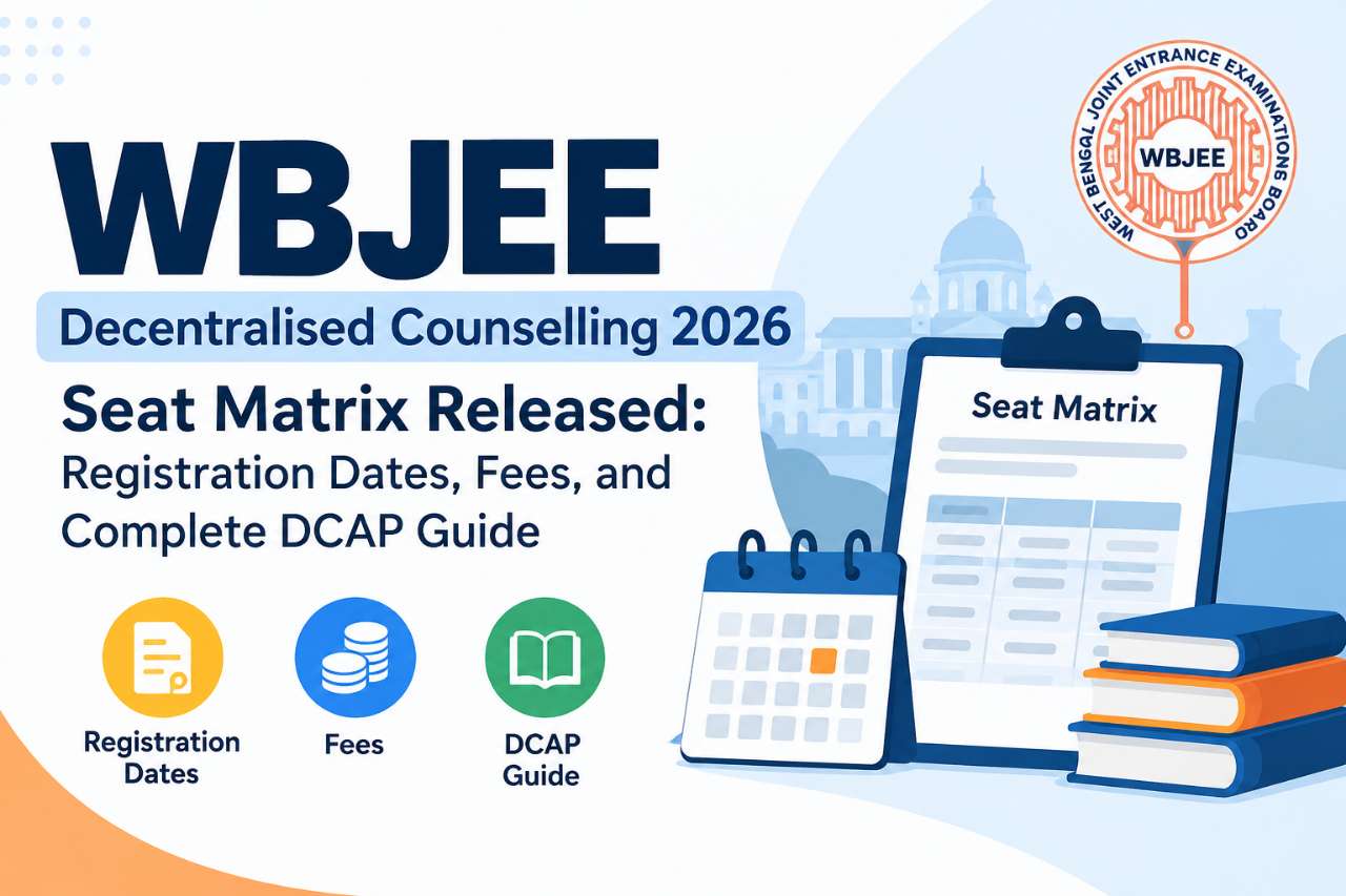 WBJEE Decentralised Counselling 2026 Seat Matrix Released: Registration Dates, Fees, and Complete DCAP Guide