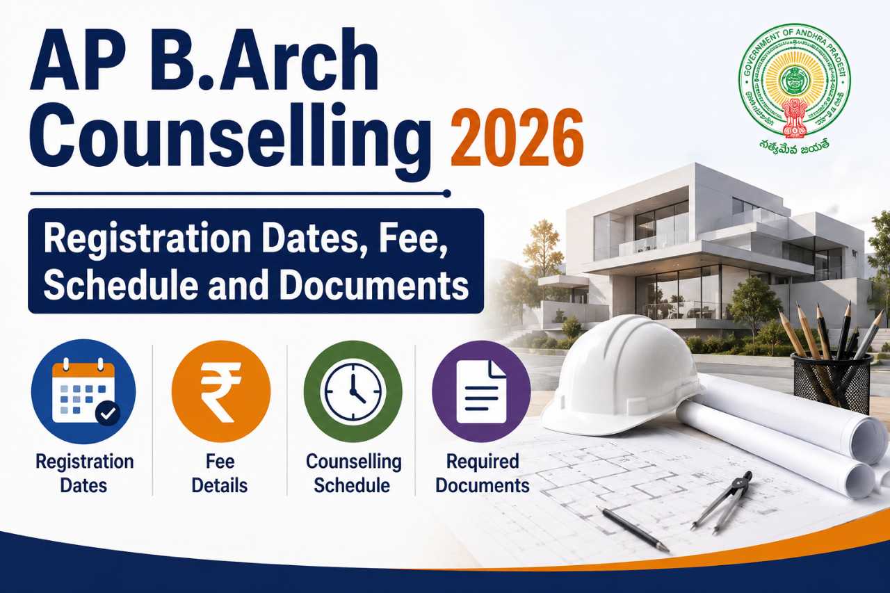 AP B.Arch Counselling 2026: Registration Dates, Fee, Schedule and Documents