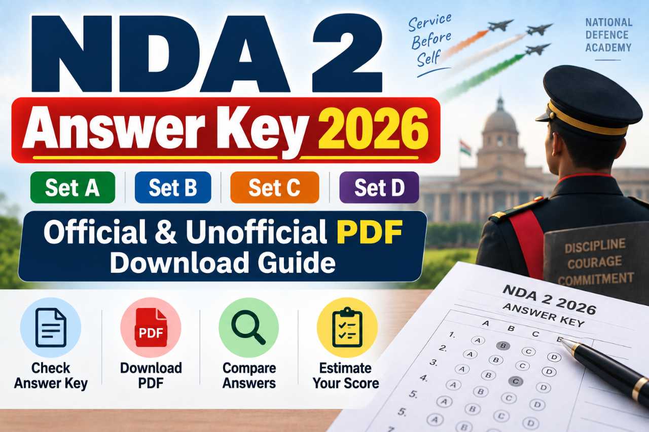 NDA 2 Answer Key 2026 Set A, B, C, D: Official & Unofficial PDF Download Guide