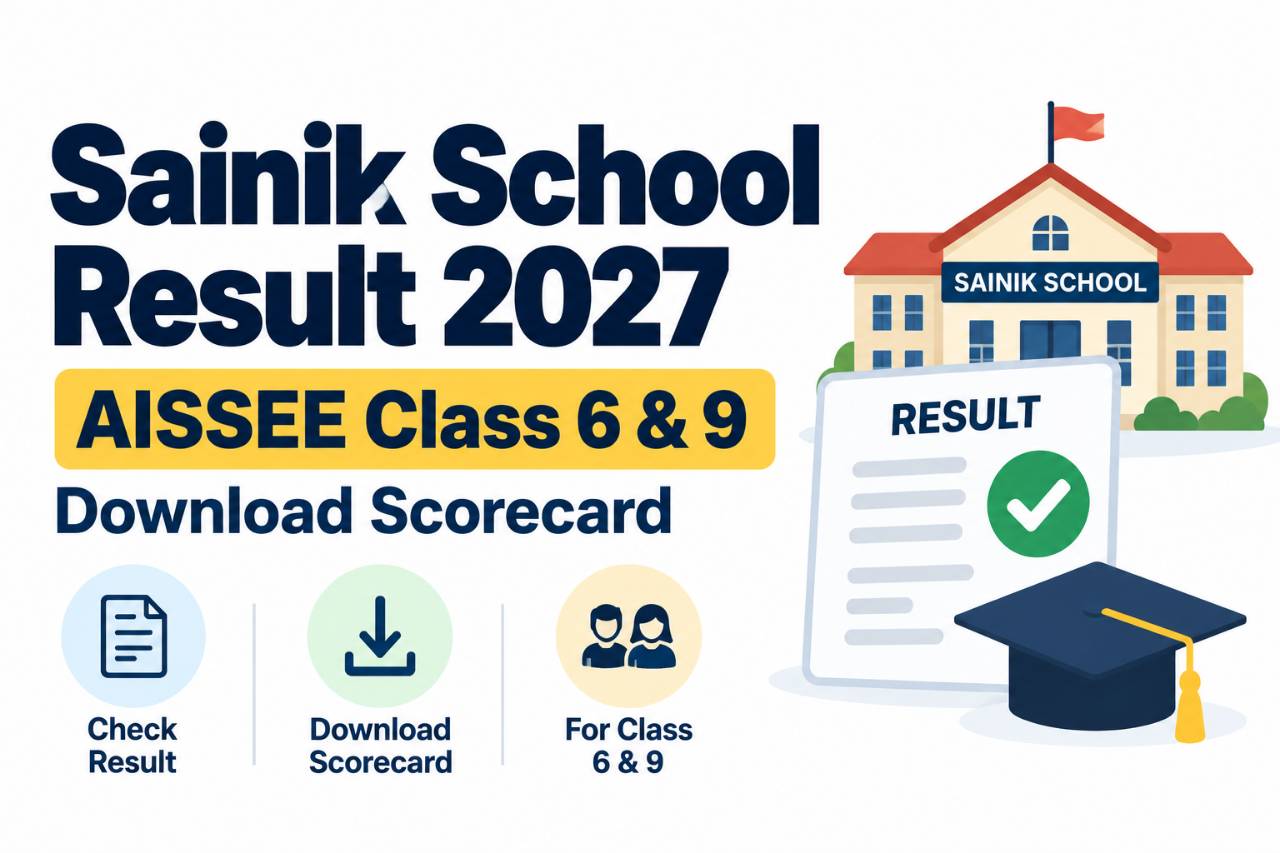 Sainik School Result 2027: Download AISSEE Class 6 & 9 Scorecard