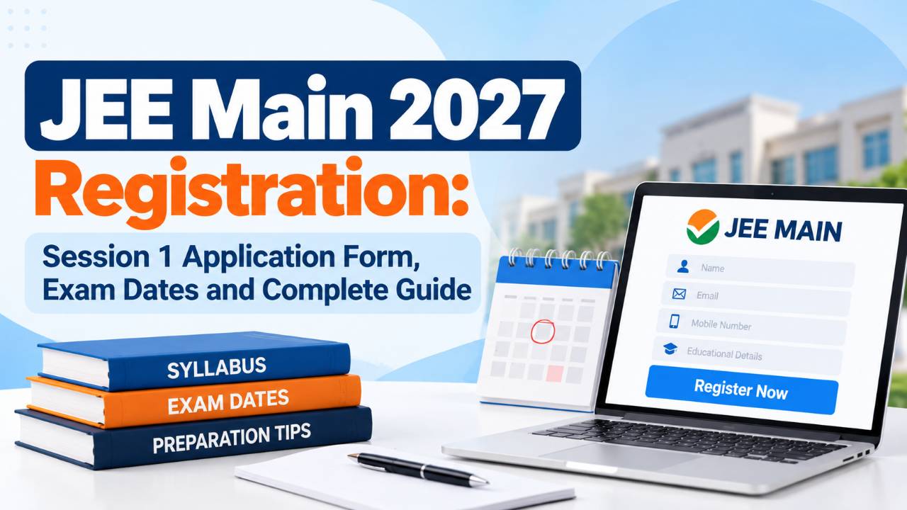 JEE Main 2027 Registration: Session 1 Application Form, Exam Dates and Complete Guide