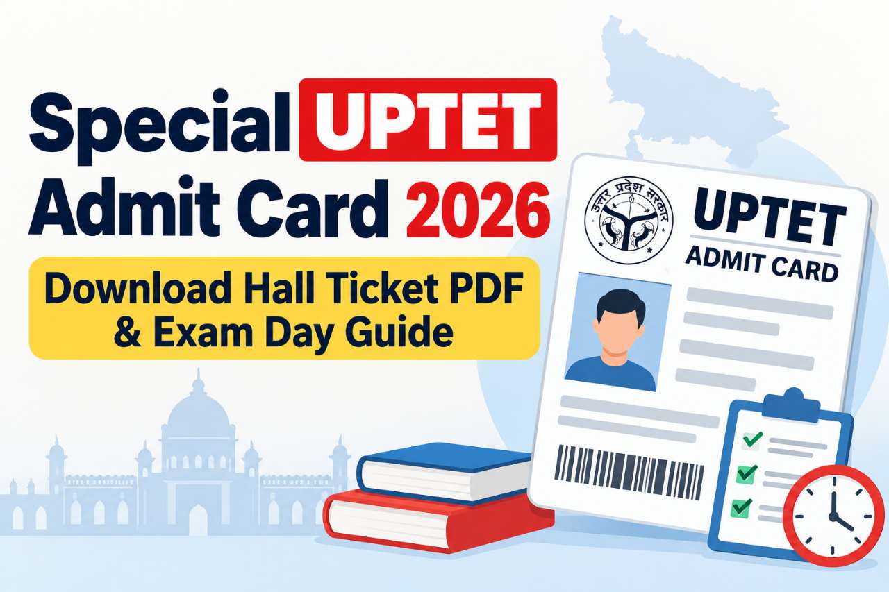 Special UPTET Admit Card 2026: Download Hall Ticket PDF & Exam Day Guide
