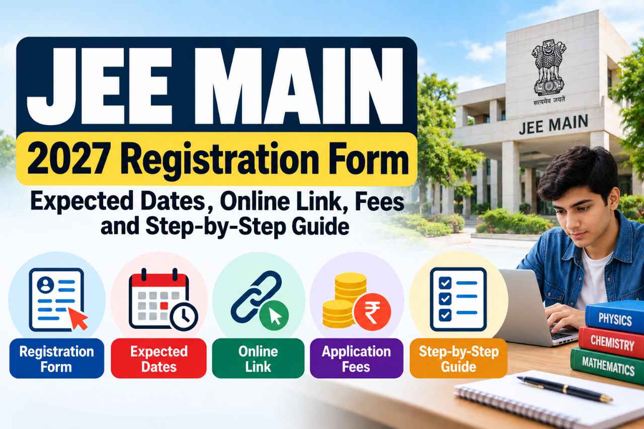 JEE Main 2027 Registration Form: Expected Dates, Online Link, Fees and Step-by-Step Guide
