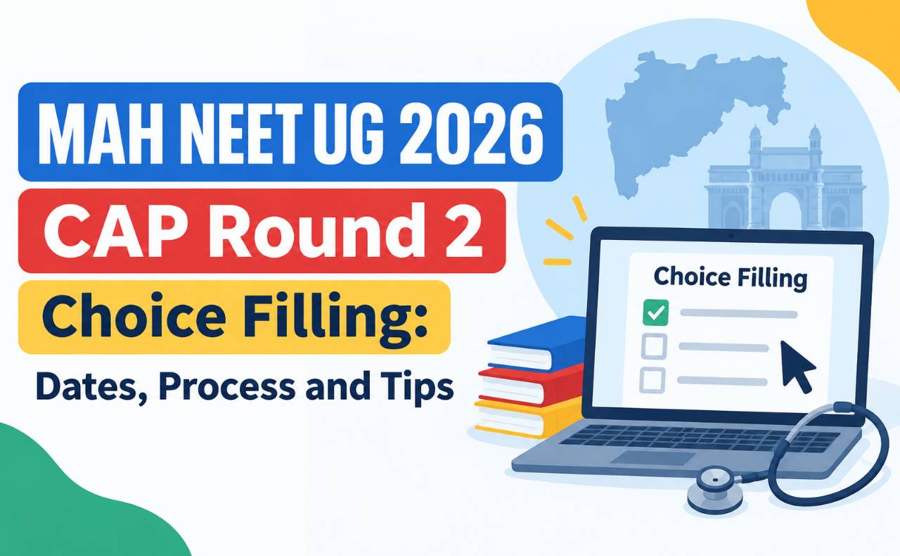 MAH NEET UG 2026 CAP Round 2 Choice Filling: Dates, Process and Tips