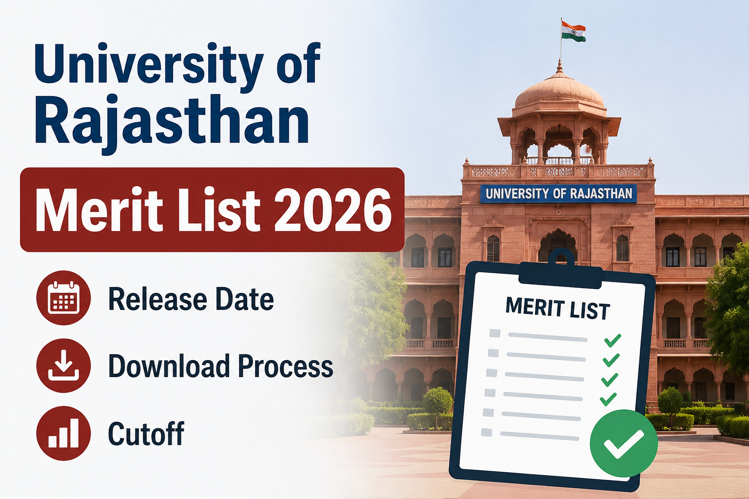 University of Rajasthan Merit List 2026: Release Date, Download Process & Cutoff