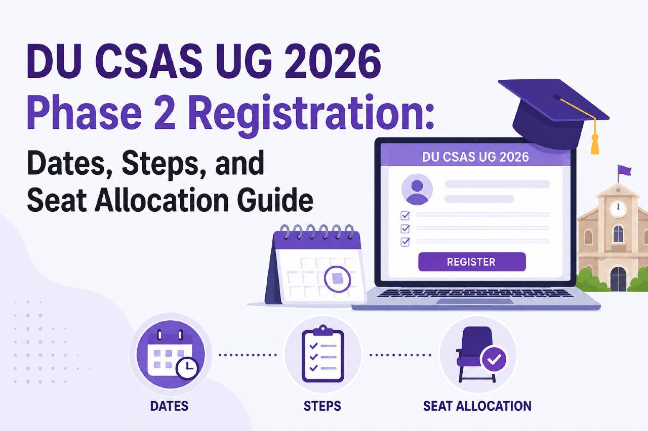 DU CSAS UG 2026 Phase 2 Registration: Dates, Steps, and Seat Allocation Guide