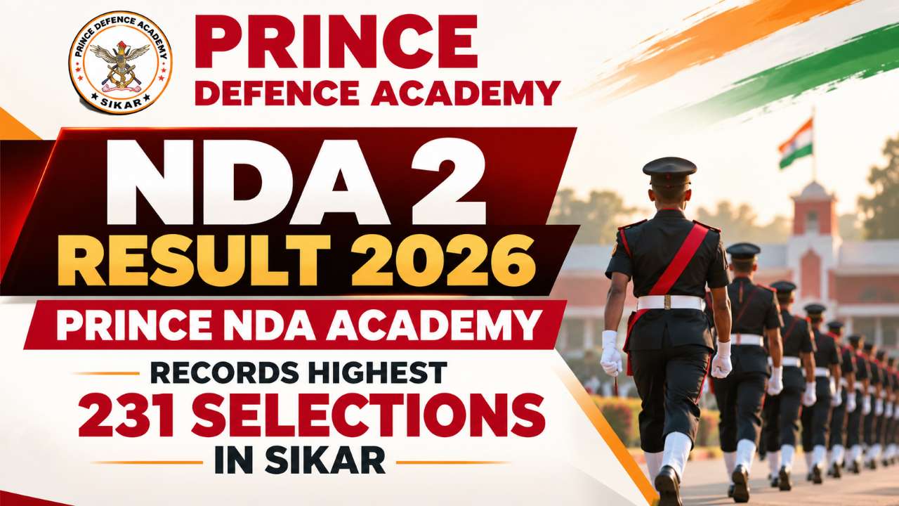 NDA 2 Result 2026: Prince NDA Academy Records Highest 231 Selections in Sikar