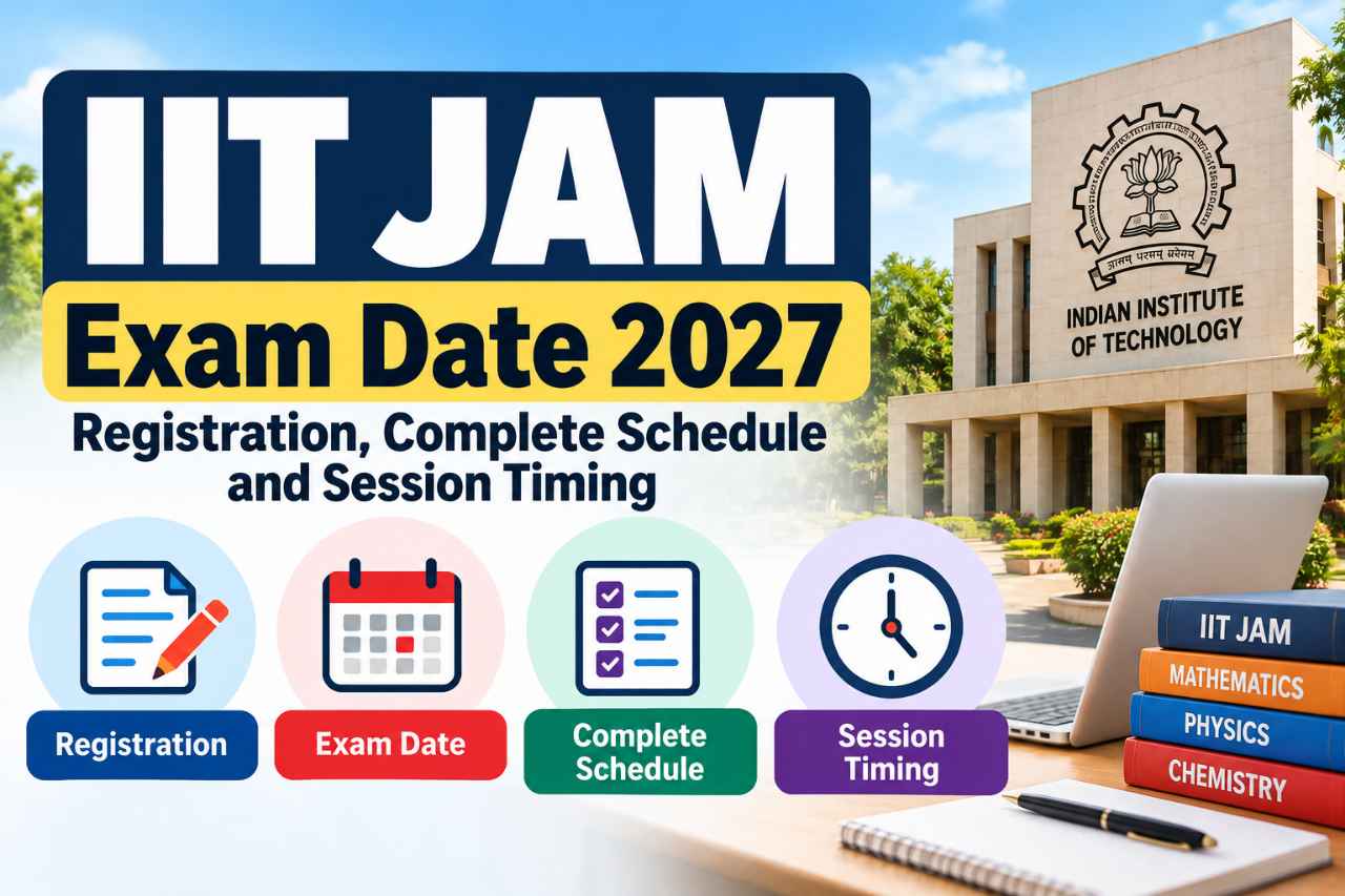IIT JAM Exam Date 2027: Registration, Complete Schedule and Session Timing