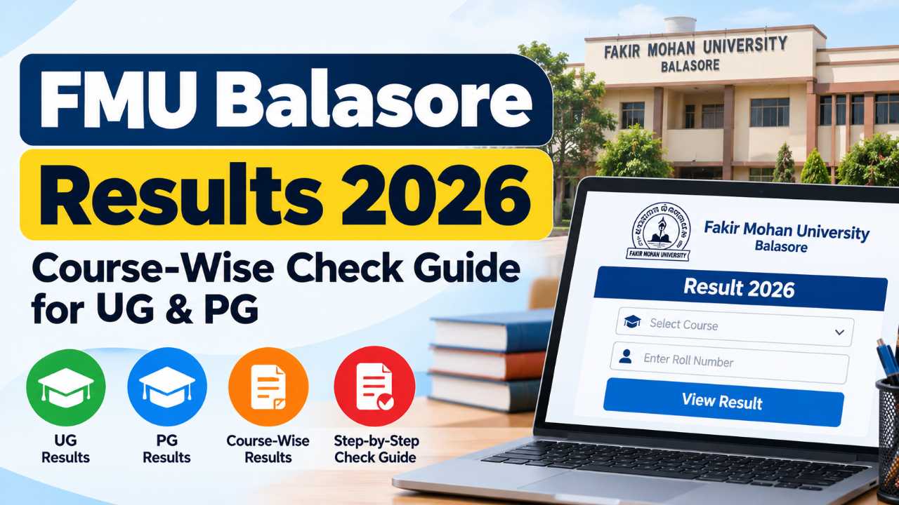 FMU Balasore Results 2026: Course-Wise Check Guide for UG & PG