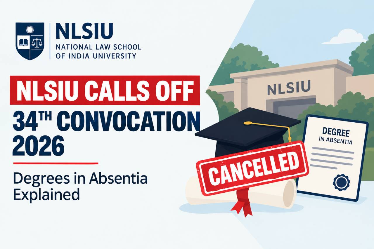 NLSIU Calls Off 34th Convocation 2026: Degrees in Absentia Explained