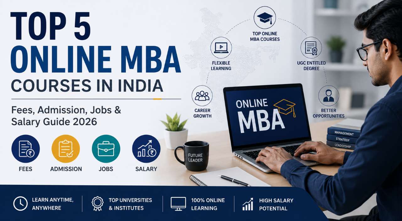 Top 5 Online MBA Courses in India: Fees, Admission, Jobs & Salary Guide 2026