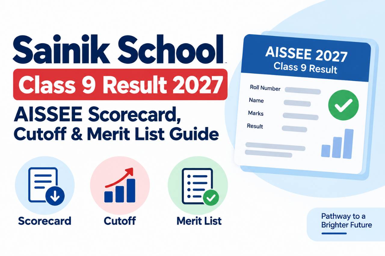 Sainik School Class 9 Result 2027: AISSEE Scorecard, Cutoff & Merit List Guide