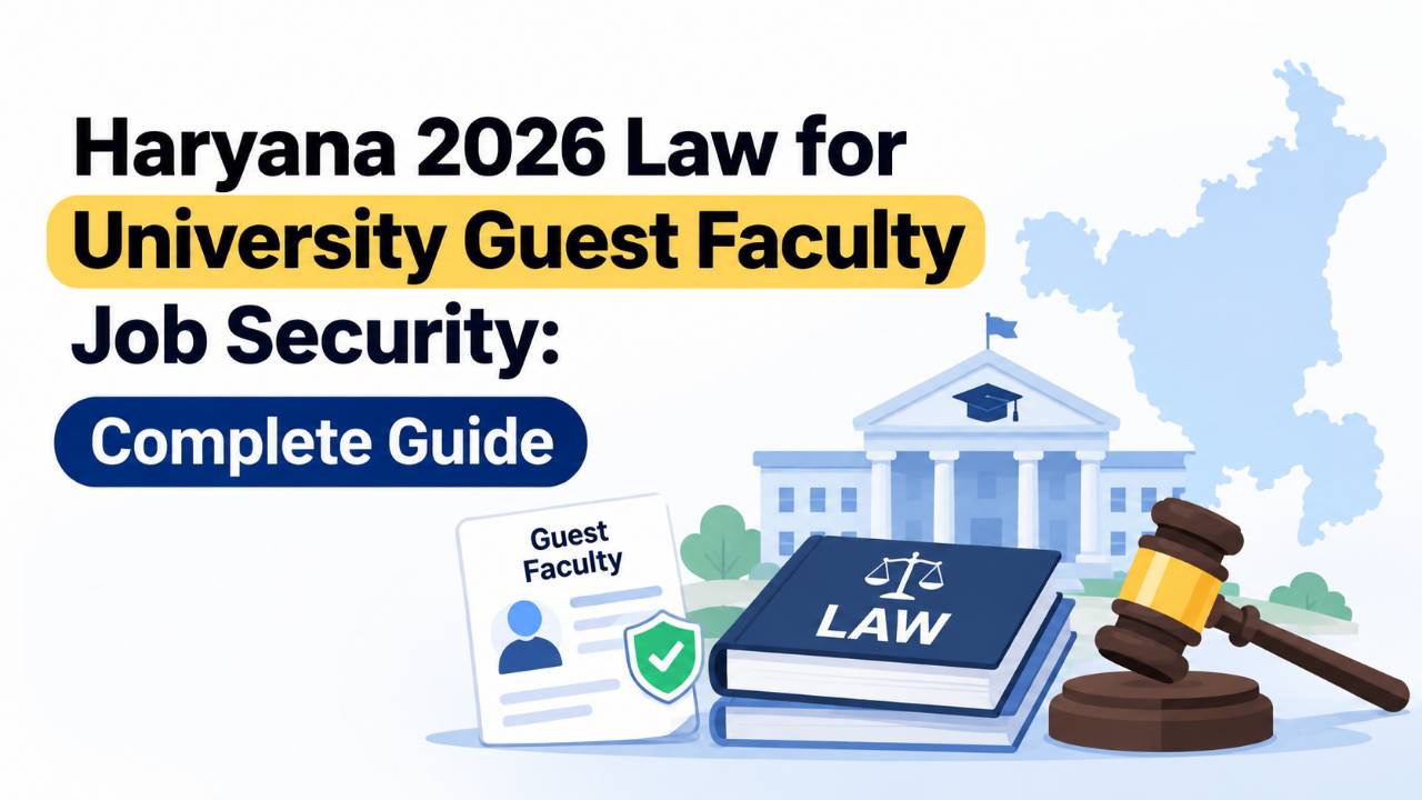 Haryana 2026 Law for University Guest Faculty Job Security: Complete Guide