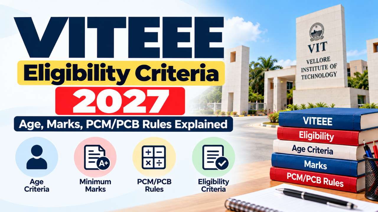 VITEEE Eligibility Criteria 2027: Age, Marks, PCM/PCB Rules Explained