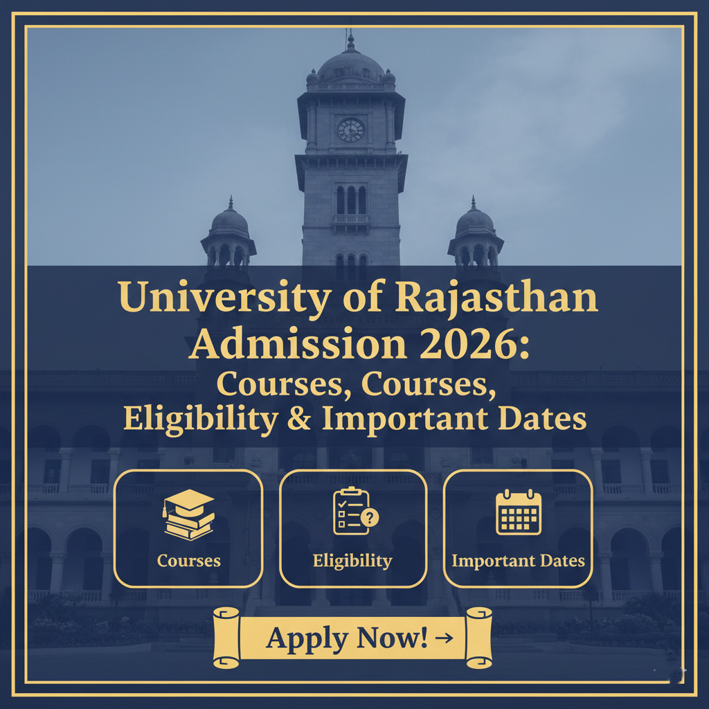 University of Rajasthan Admission 2026: Courses, Eligibility & Important Dates