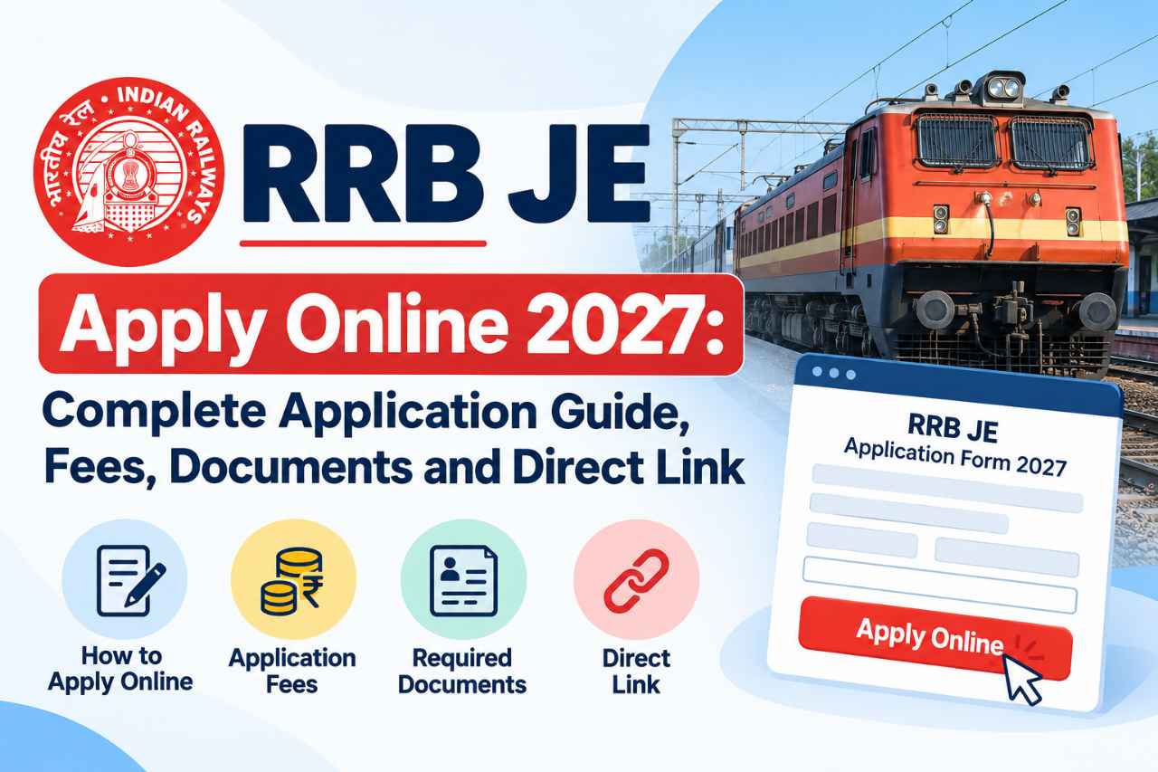 RRB JE Apply Online 2027: Complete Application Guide, Fees, Documents and Direct Link