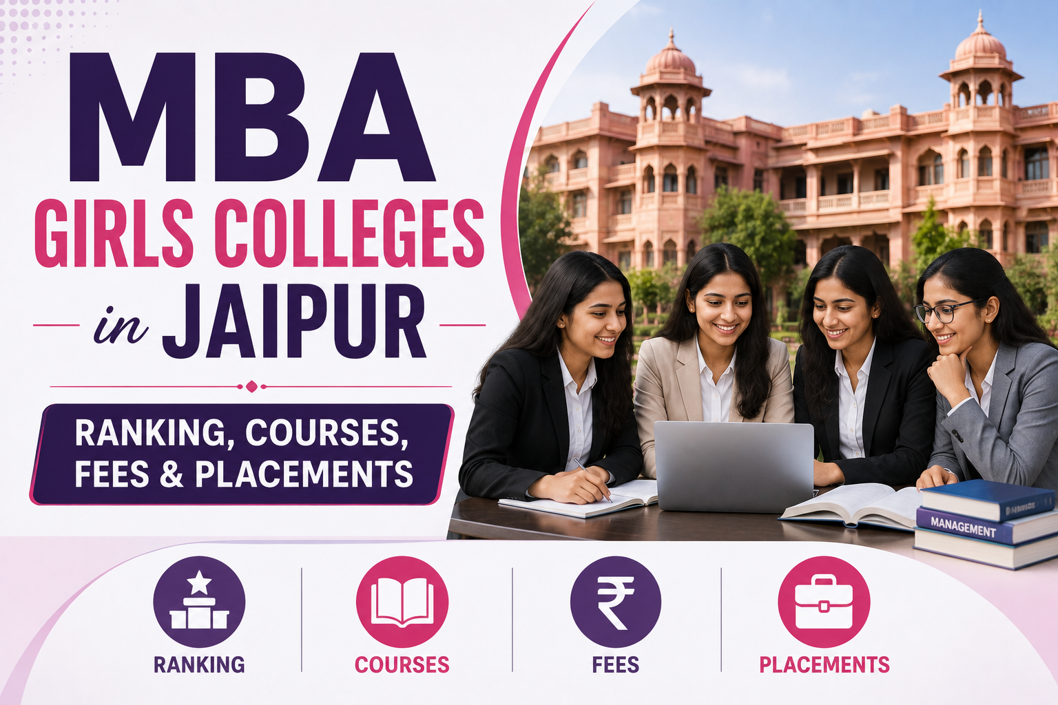 MBA Girls Colleges in Jaipur: Ranking, Courses, Fees & Placements