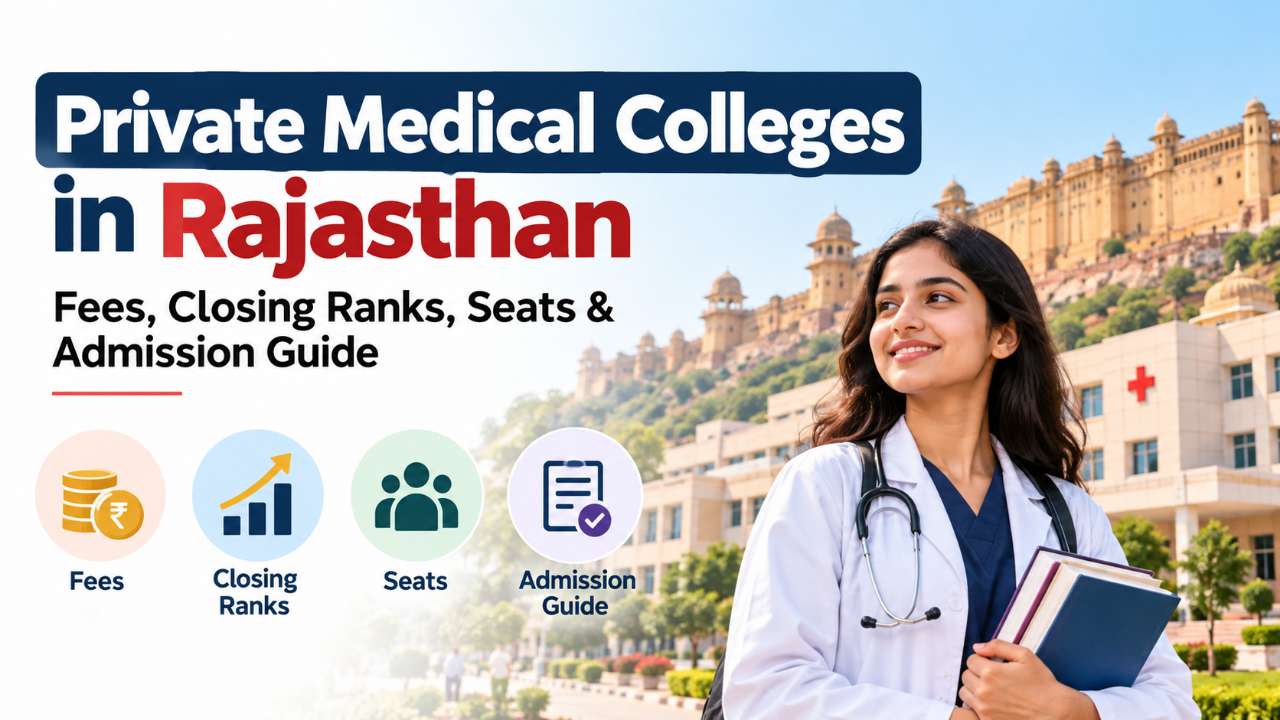 Private Medical Colleges in Rajasthan: Fees, Closing Ranks, Seats & Admission Guide