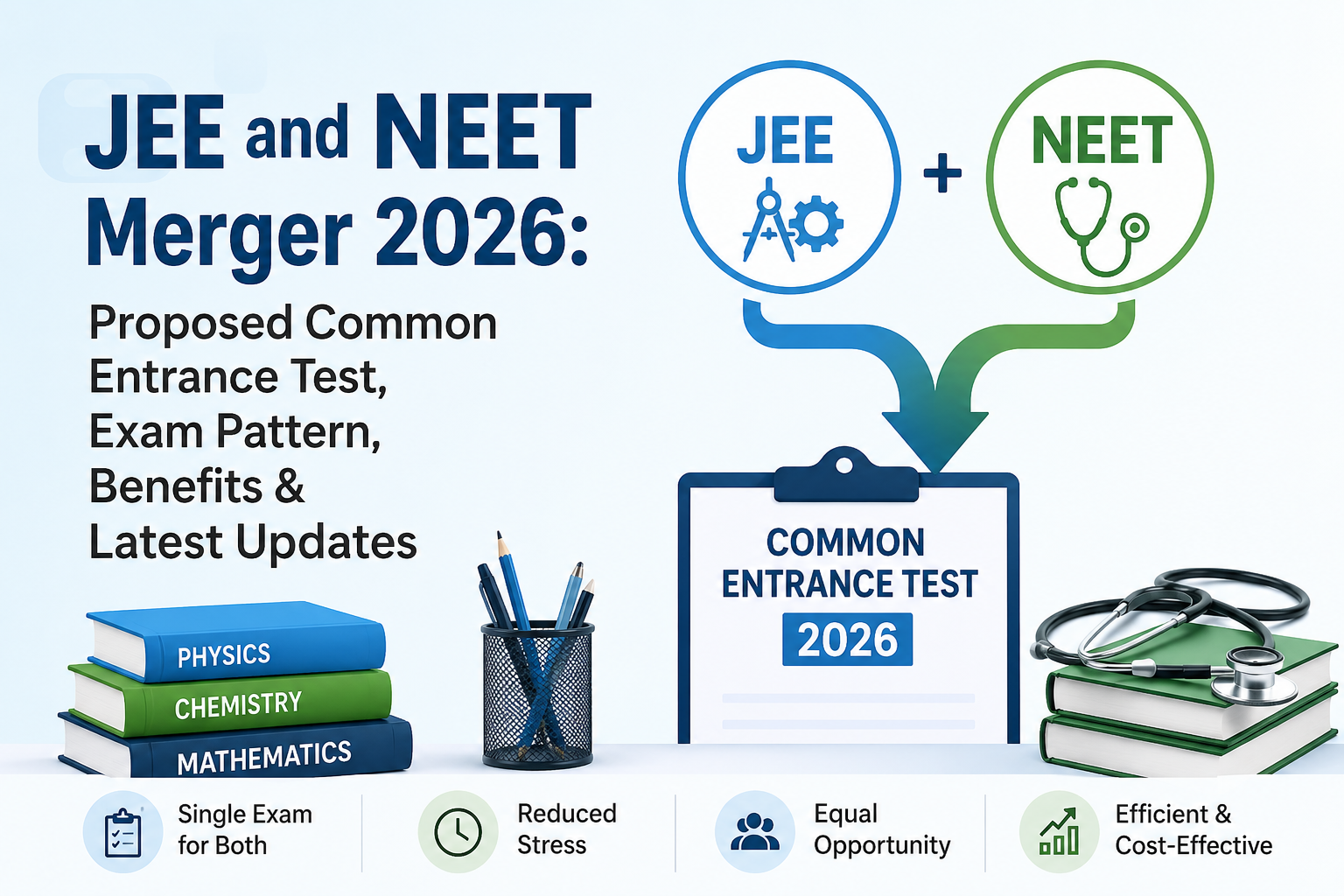 JEE and NEET Merger 2026: Proposed Common Entrance Test, Exam Pattern, Benefits & Latest Updates