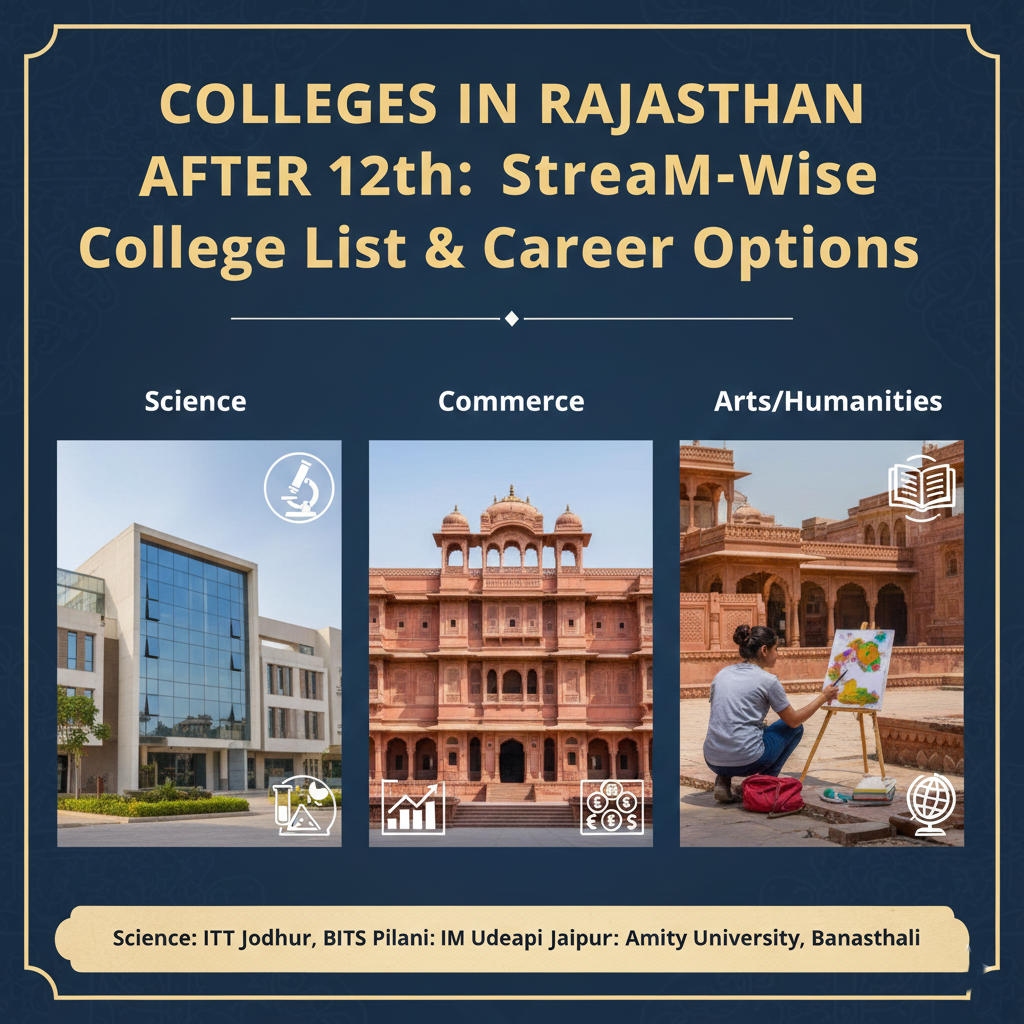 Colleges in Rajasthan After 12th: Stream-Wise College List & Career Options