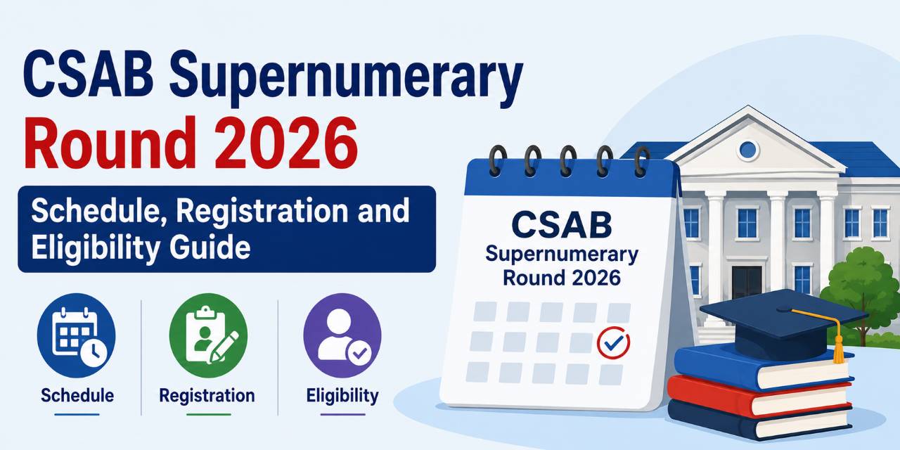CSAB Supernumerary Round 2026 Schedule, Registration and Eligibility Guide