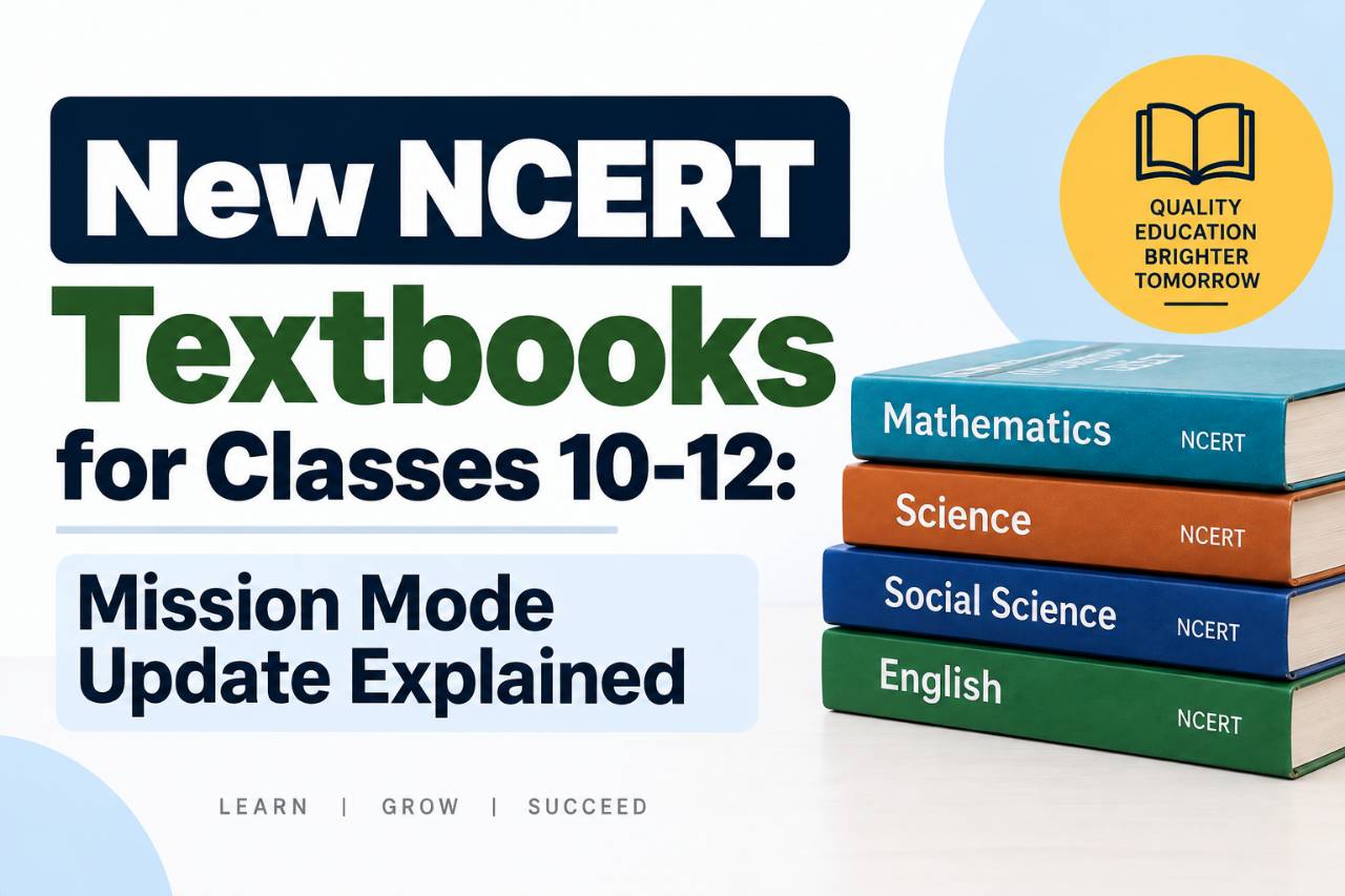 New NCERT Textbooks for Classes 10-12: Mission Mode Update Explained