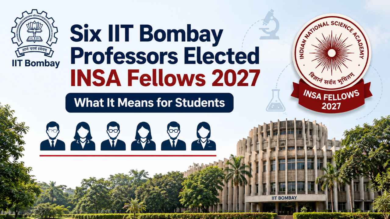 Six IIT Bombay Professors Elected INSA Fellows 2027: What It Means for Students
