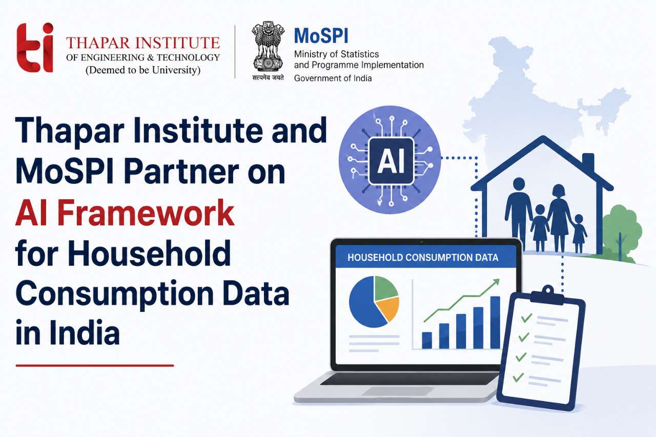 Thapar Institute and MoSPI Partner on AI Framework for Household Consumption Data in India