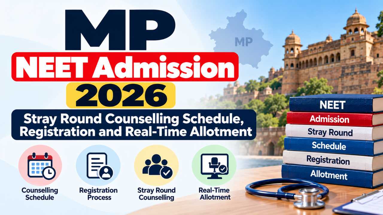 MP NEET Admission 2026: Stray Round Counselling Schedule, Registration and Real-Time Allotment