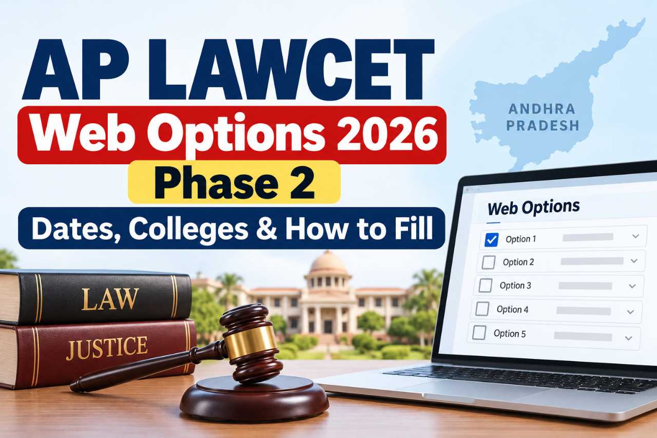 AP LAWCET Web Options 2026 Phase 2: Dates, Colleges & How to Fill
